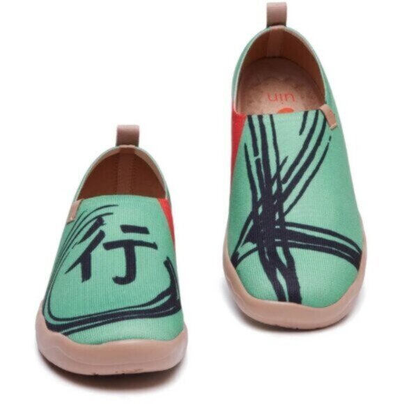 UIN Size 10 Slip On Shoes Knitted Upper Loafers You can do it - Picture 6 of 9